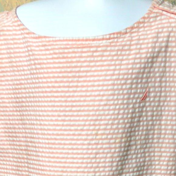 📌 Nautica Striped Sleeveless Cotton Teen Romper with Pockets - Picture 11 of 13